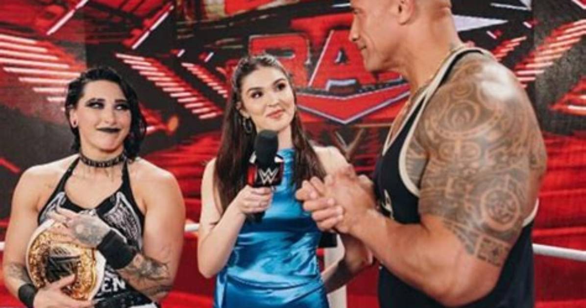 The Rock Confesses to Enjoyable Backstage Antics with Rhea Ripley After Wwe Raw Day 1