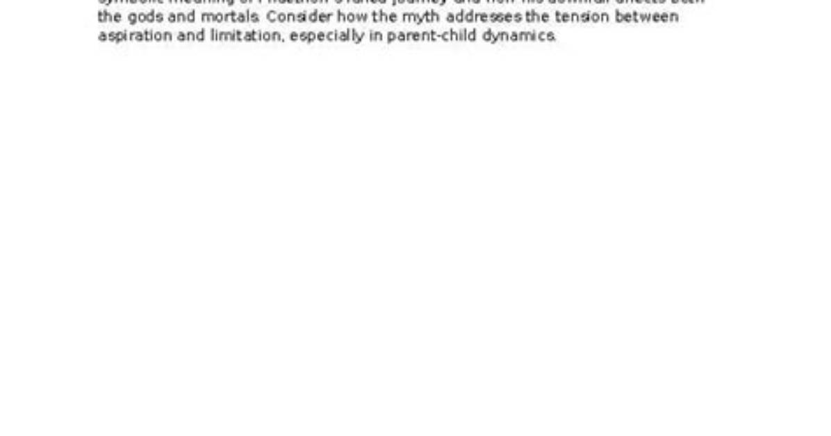 The Tragic Myth of the Sun God's Son
