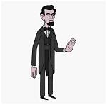 Time Travel with Abraham Lincoln Clipart | a Journey Through Art and History