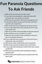 Top 100 Paranoia Questions for a Fun Game When Hanging out with Friends