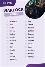 Top 50+ Funny and Cool Warlock Names for Males and Females and Their Meanings 2023 – Plus Generators