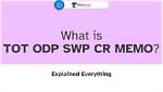 Tot Odp/Swp Cr Memo: All You Need to Know