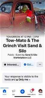 🎁 Tow-Mato & Grinch Visit at Sand & Silo Marketplace