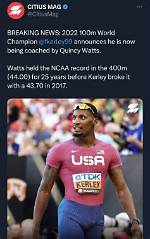 Twitter Reacts as Fred Kerley Wins 400M at Sydney Track Classic