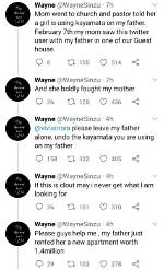 Twitter User Calls out Model Vivian Rora for Snatching Her Father (Screenshot)