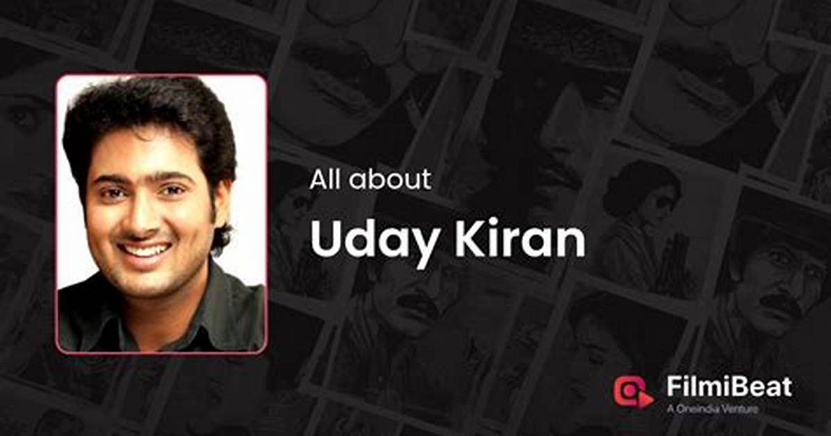 Uday Kiran Is Not Alive Because of Some Selfish People