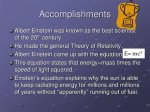 Unveiling the Albert Einstein Major Accomplishments