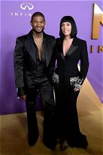 Usher Poses in Sweet Photos with His Girlfriend and Kids