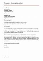 Utilizing a Timeshare Cancellation Letter for Contract Termination