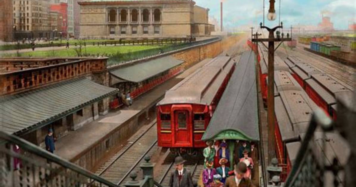 Van Buren Street Station Historic Images