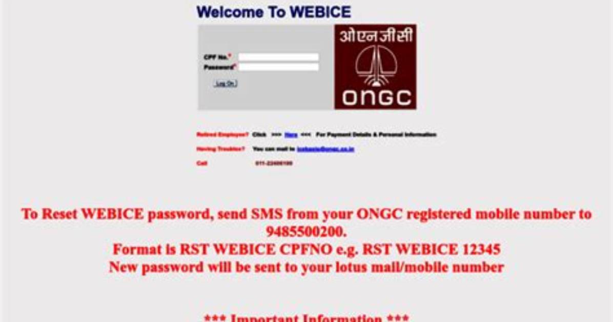 Webice. Ongc. Co. in Login Safely, Analysis & Comments