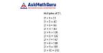 What Are the Multiples of 21? What Is a Common Multiple?