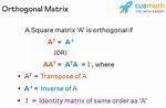 What Is an Orthogonal Matrix? Find an Orthogonal Basis for the Column Space of the Matrix to the Right