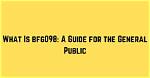 What Is Bfg098?