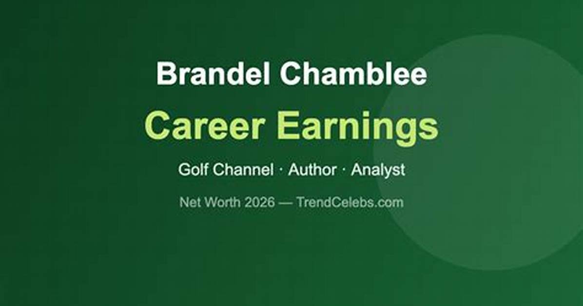What Is Brandel Chamblee Salary? Net Worth & Wife