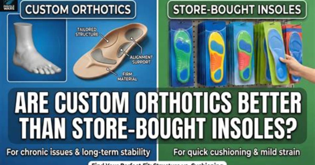 Why Custom Orthotics Are Better Than Store-Bought