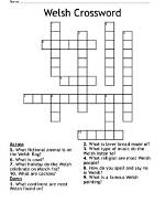 Winged Beast on the Welsh Flag Crossword Clue