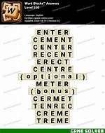 Word Blocks Level 593 Answers • Game Solver