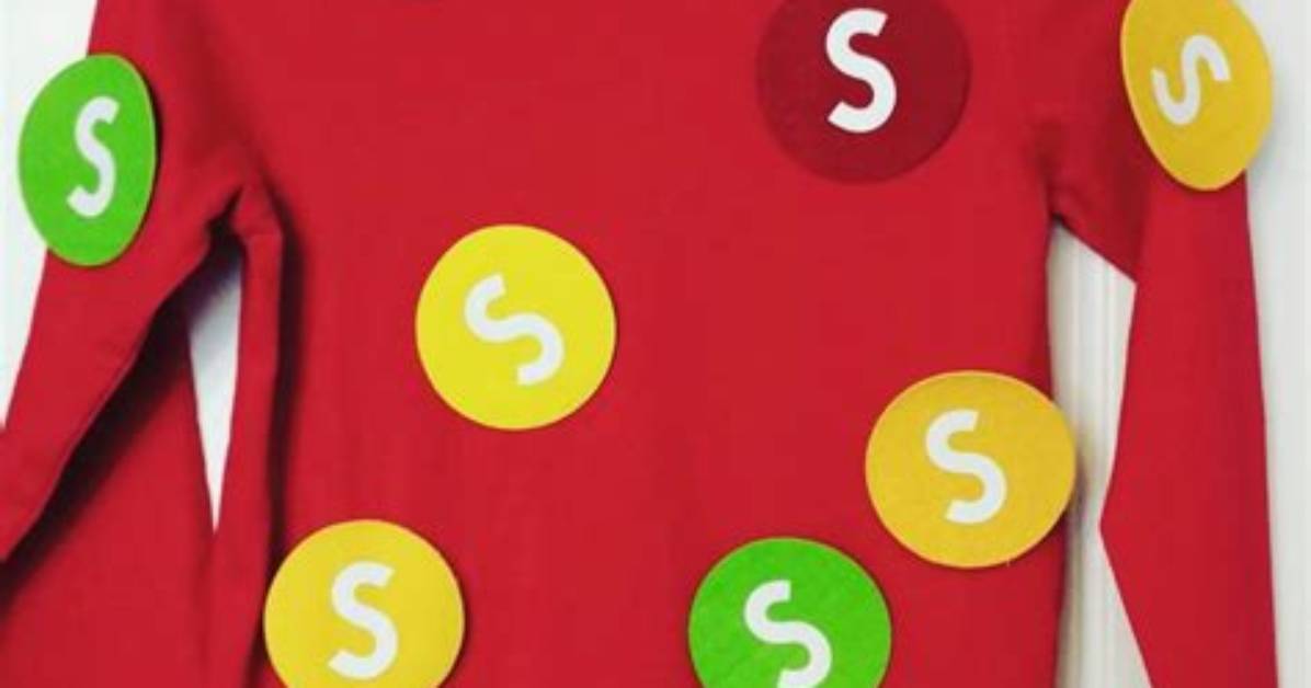 Zombie Skittles Halloween Costume to Make Your Night Very Stinky